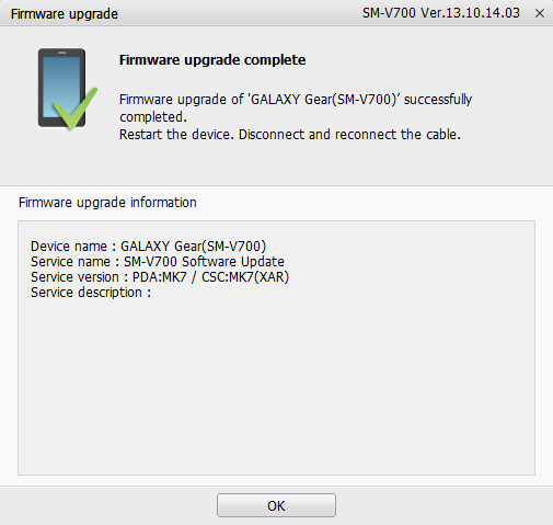 Como actualizar Galaxy Gear, el reloj inteligente de Samsung paso windows paso 8