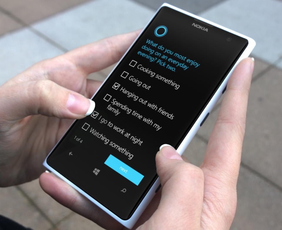Instalación y actualización de Cortana en un dispositivo móvil 3